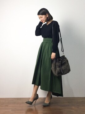 ななこさん（レディース・156cm）の秋コーディネート