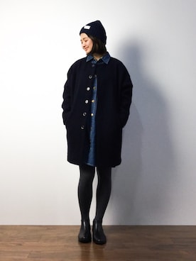 「Another Edition（アナザーエディション）のアイテム（シューズ）」を使った、ななこさん（レディース・156cm）の秋コーディネート