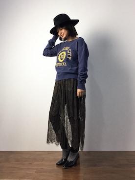 ななこさん（レディース・156cm）の秋コーディネート