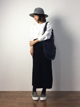 「Another Edition（アナザーエディション）のアイテム（シューズ）」を使った、ななこさん（レディース・156cm）の秋コーディネート