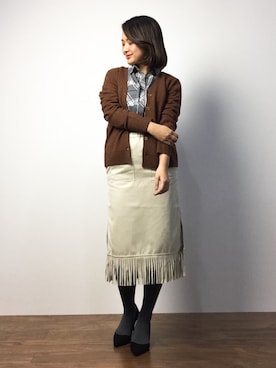 ななこさん（レディース・156cm）の秋コーディネート