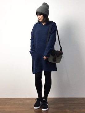 「Another Edition（アナザーエディション）のアイテム（シューズ）」を使った、ななこさん（レディース・156cm）の秋コーディネート