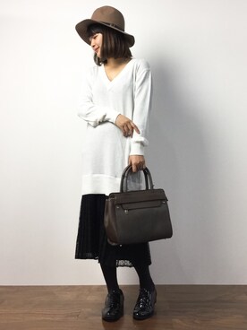 ななこさん（レディース・156cm）の秋コーディネート