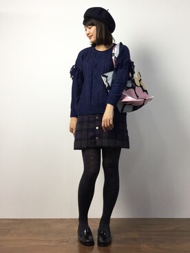 ななこさん（レディース・156cm）の秋コーディネート