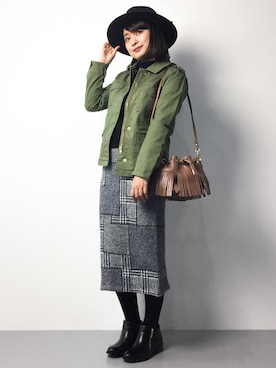 ななこさん（レディース・156cm）の秋コーディネート