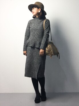 ななこさん（レディース・156cm）の冬コーディネート