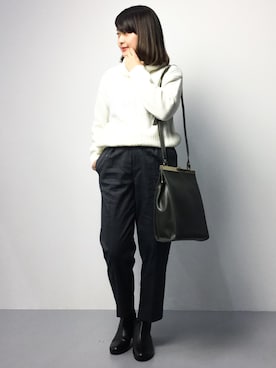 「Sara Sara（サラ サラ）のアイテム」を使った、ななこさん（レディース・156cm）の冬コーディネート