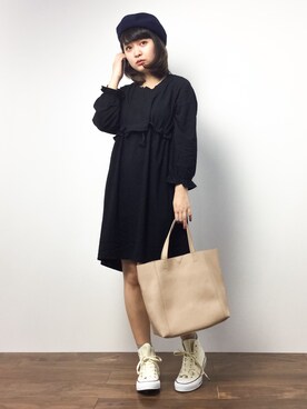 「cache cache（カシュ カシュ）のアイテム」を使った、ななこさん（レディース・156cm・20代）の冬コーディネート