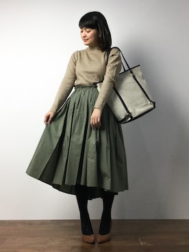 「cache cache（カシュ カシュ）のアイテム」を使った、ななこさん（レディース・156cm・20代）の冬コーディネート