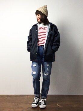 ななこさん（レディース・156cm）の冬コーディネート