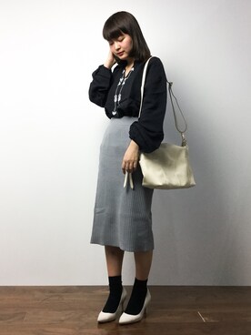 「cache cache（カシュ カシュ）のアイテム」を使った、ななこさん（レディース・156cm・20代）の冬コーディネート