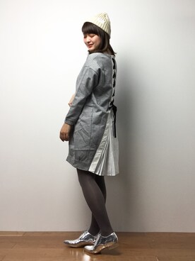 「アイテム（ブーティ）」を使った、ななこさん（レディース・156cm・20代）の冬コーディネート