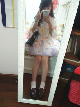 「To Aliceのアイテム（スカート、パープル系）」を使った、ヒノちゃん✨さん（レディース・158cm）の秋コーディネート