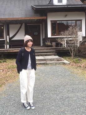 「RAINBOW（レインボー）のアイテム（パンツ）」を使った、HOLIDAY_さん（レディース・163cm）の春コーディネート