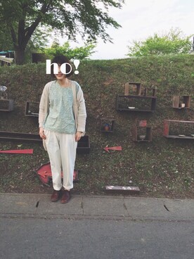 「RAINBOW（レインボー）のアイテム（パンツ）」を使った、HOLIDAY_さん（レディース・163cm）の春コーディネート