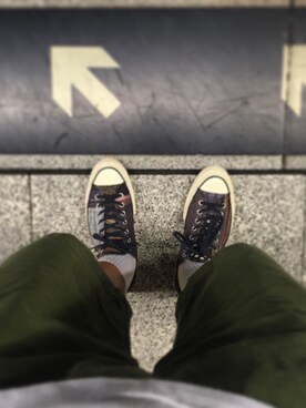 「Addict CONVERSE（アディクト　コンバース）のアイテム」を使った、HoSunさん（メンズ・172cm）の秋コーディネート