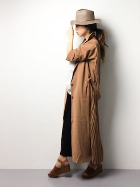 「Ameri（アメリ）のアイテム（チェスターコート）」を使った、..HK..さん（レディース・160cm）の春コーディネート