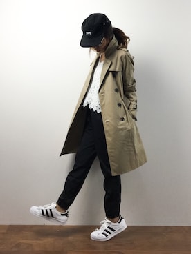 「Rouge vif（ルージュヴィフ）のアイテム（トレンチコート）」を使った、..HK..さん（レディース・159cm）の春コーディネート