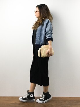 「ANAP（アナップ）のアイテム（ブルゾン）」を使った、..HK..さん（レディース・159cm）の春コーディネート