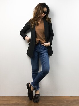 「rienda（リエンダ）のアイテム（その他アウター）」を使った、..HK..さん（レディース・159cm）の春コーディネート