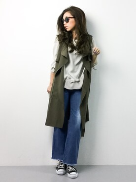 ..HK..さん（レディース・159cm）の春コーディネート
