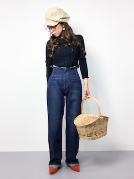 「URBAN RESEARCH Sonny Label（アーバンリサーチサニーレーベル）のアイテム（キャスケット）」を使った、..HK..さん（レディース・159cm）の秋コーディネート