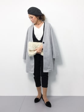 「Settimissimo（セッティミッシモ）のアイテム（つなぎ/オールインワン）」を使った、..HK..さん（レディース・159cm）の秋コーディネート
