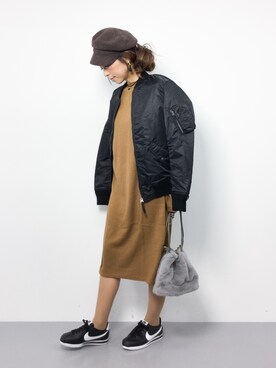 「Another Edition（アナザーエディション）のアイテム（ワンピース/ドレス）」を使った、..HK..さん（レディース・159cm）の秋コーディネート