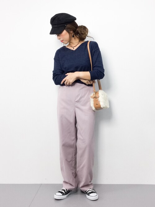 ZOZOTOWN..HK..さんのニット/セーター「自宅で洗える!REAL CUBE 前後2WAYウォッシャブルウールニット(REAL CUBE|リアルキューブ)」を使ったコーディネート