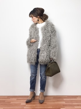 ..HK..さん（レディース・159cm）の冬コーディネート