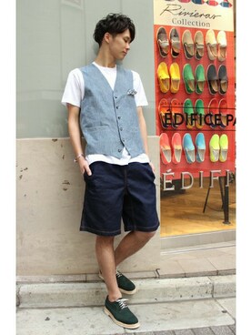 417 officialさん（メンズ・173cm）の春コーディネート