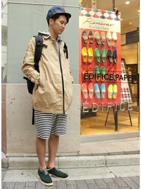 417 officialさん（メンズ・173cm）の春コーディネート