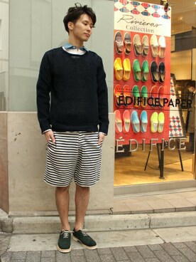 417 officialさん（メンズ・173cm）の春コーディネート