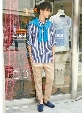 417 officialさん（メンズ・173cm）の夏コーディネート