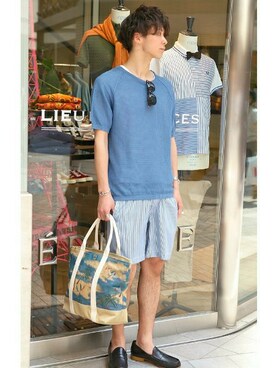 417 officialさん（メンズ・173cm）の夏コーディネート