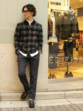 417 officialさん（メンズ・173cm）の秋コーディネート