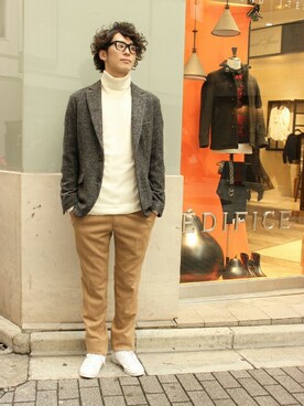 417 officialさん（メンズ・173cm）の秋コーディネート