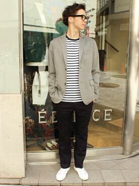417 officialさん（メンズ・173cm）の春コーディネート
