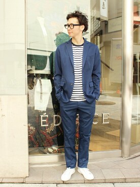 417 officialさん（メンズ・173cm）の春コーディネート