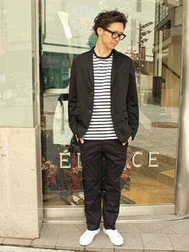 417 officialさん（メンズ・173cm）の春コーディネート