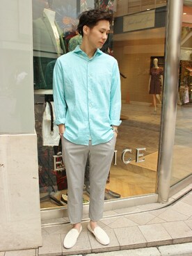 417 officialさん（メンズ・173cm）の春コーディネート