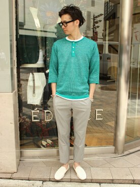 417 officialさん（メンズ・173cm）の春コーディネート