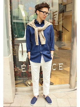 417 officialさん（メンズ・173cm）の春コーディネート