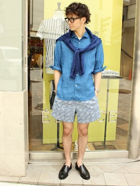 417 officialさん（メンズ・173cm）の夏コーディネート