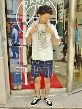 417 officialさん（メンズ・173cm）の夏コーディネート