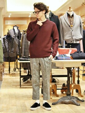 417 officialさん（メンズ・173cm）の秋コーディネート