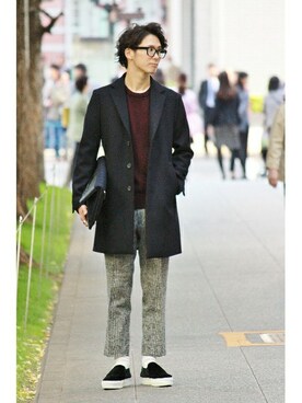 417 officialさん（メンズ・173cm）の秋コーディネート