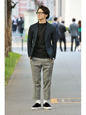 417 officialさん（メンズ・173cm）の冬コーディネート