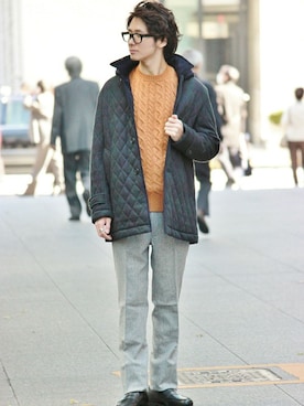 417 officialさん（メンズ・173cm）の冬コーディネート