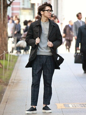 417 officialさん（メンズ・173cm）の冬コーディネート